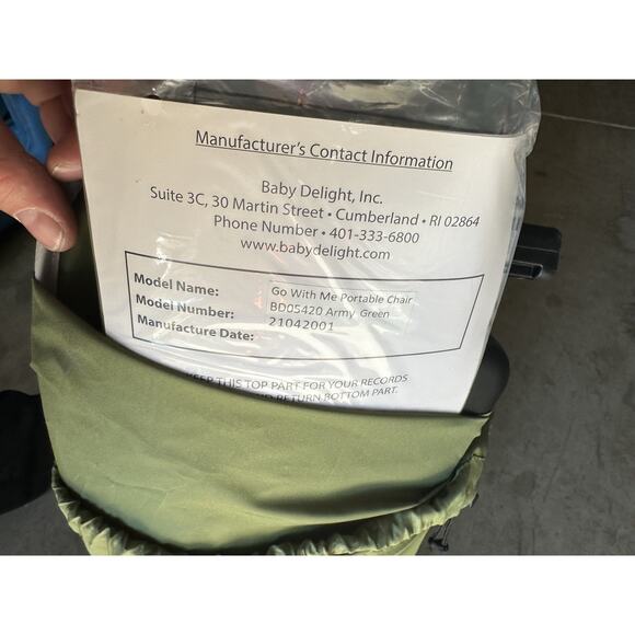 Baby Delight Go with Me Venture Portable Chair | Indoor and Moss Green - Picture 4 of 4